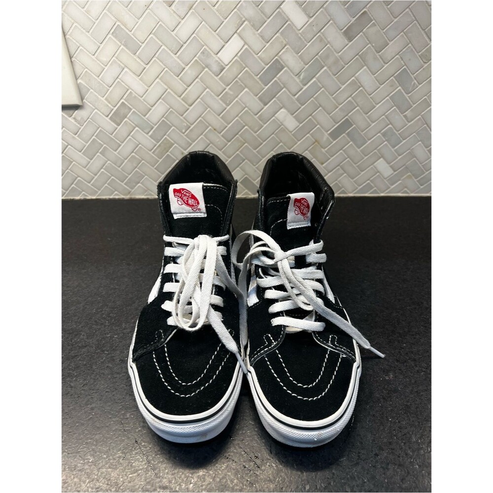 SK8 Vans Black & White High-Top Skate Sneakers